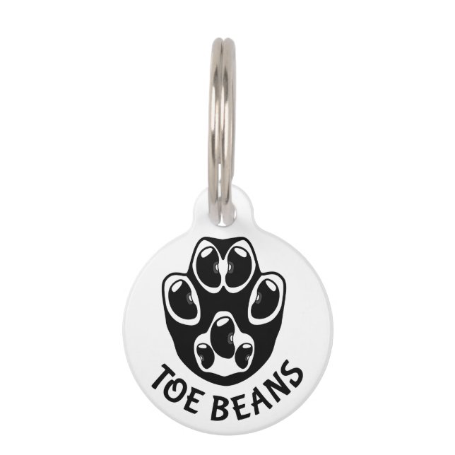 Placa Para Mascotas Judías - Judías negras (Anverso)