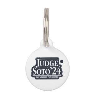 Placa Para Mascotas Juez Soto24 - Divertidos regalos para los aficiona