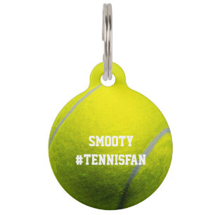 Placa Para Mascotas Jugador de partidos de tenis