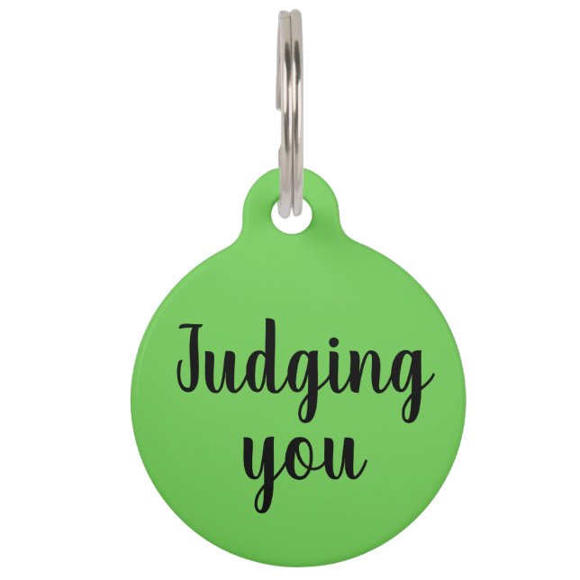 Placa Para Mascotas Juicio (Anverso)