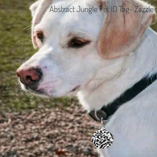 Placa Para Mascotas Jungla abstracta (Subido por el creador)