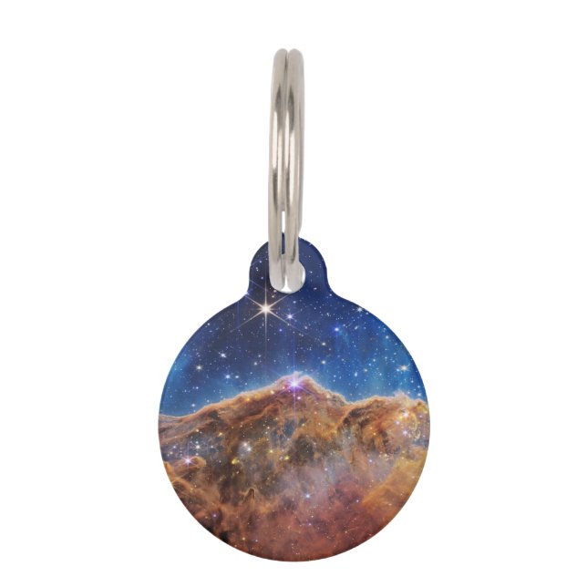 Placa Para Mascotas JWST James Webb Telescopio Espacial Acantilados Có (Anverso)