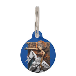 Placa Para Mascotas Kamala 2024 por el presidente Thunder_Cove