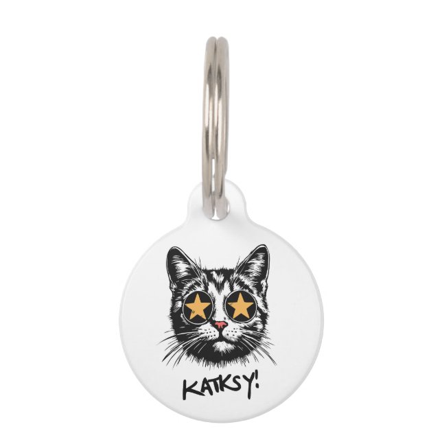 Placa Para Mascotas Katksy (Anverso)