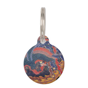 Placa Para Mascotas Katsushika Hokusai—Phoenix