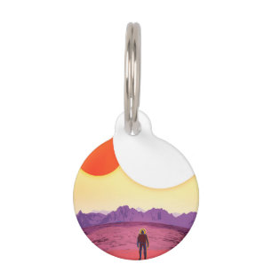 Placa Para Mascotas Kepler Space Travel Destination Planet Adventure