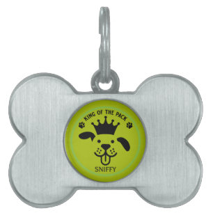 Placa Para Mascotas King Of The Pack Dog