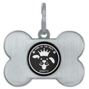 Placa Para Mascotas King Of The Pack Dog