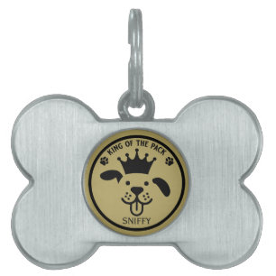 Placa Para Mascotas King Of The Pack Dog