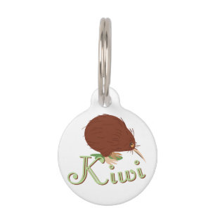 Placa Para Mascotas Kiwi