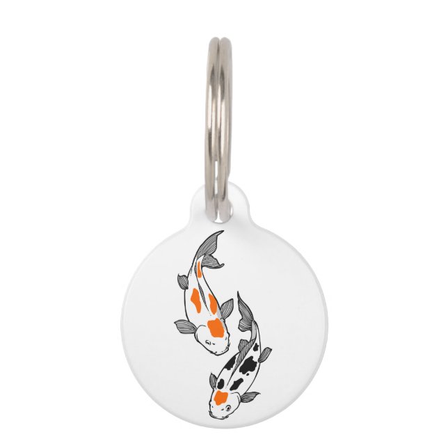 Placa Para Mascotas Koi Fish (Anverso)