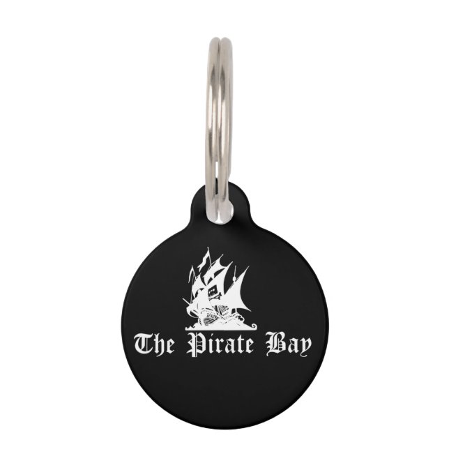 Placa Para Mascotas La bahía del pirata (Anverso)