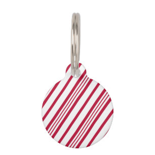 Placa Para Mascotas La banda de Navidades Candy Cane