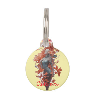 Placa Para Mascotas La diosa del jardín florece Thunder_Cove