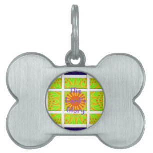Placa Para Mascotas La Gloria del Señor: Hermoso arte colorido asombro