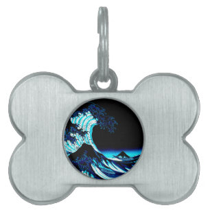 Placa Para Mascotas La Gran Ola