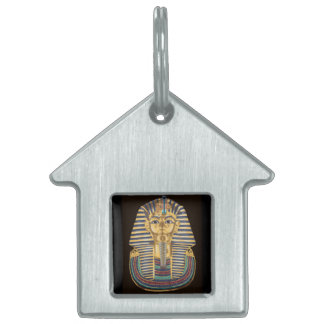 Placa Para Mascotas La máscara de oro de Tutankhamon