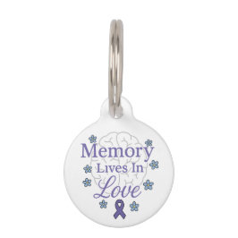 Placa Para Mascotas La memoria vive en el amor La conciencia de Alzhei