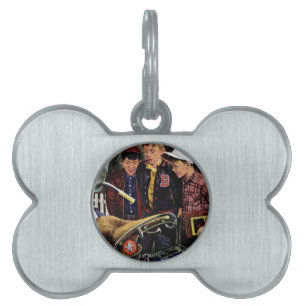 Placa Para Mascotas La motocicleta de Tex