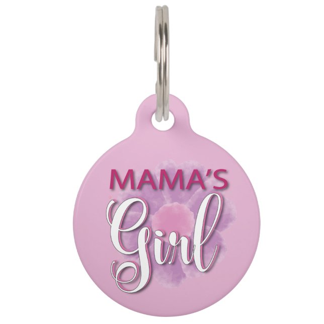 Placa Para Mascotas La Niña de Mama (Anverso)