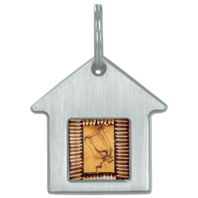 Placa Para Mascotas La sequía (Frente)