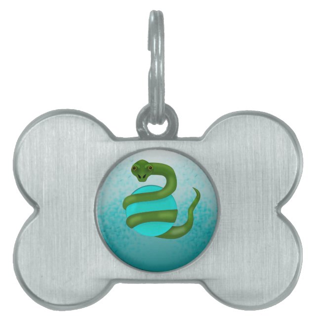 Placa Para Mascotas La serpiente (Frente)