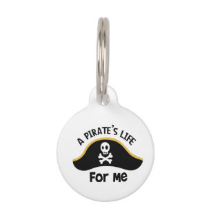 Placa Para Mascotas La vida de los piratas