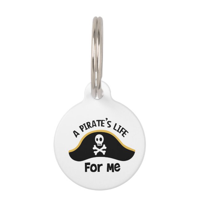 Placa Para Mascotas La vida de los piratas (Anverso)