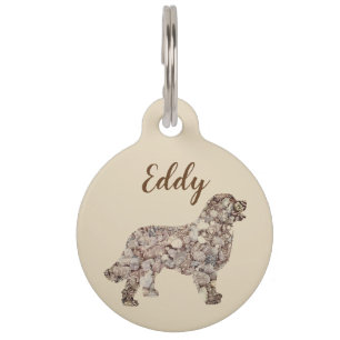 Placa Para Mascotas Labrador Perro Nombre personalizado Perro Ronda Gr