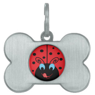 Placa Para Mascotas Ladybug