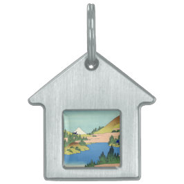 Placa Para Mascotas Lago Hokusai Hakone en la provincia de Sagami