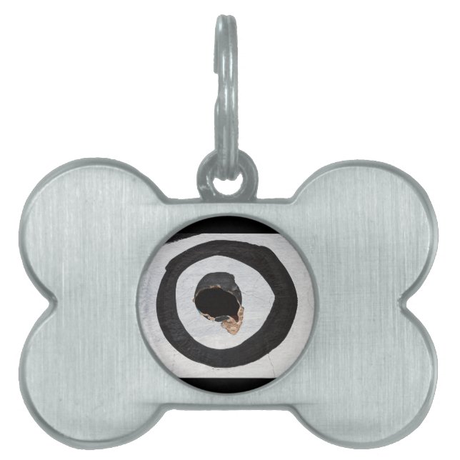 Placa Para Mascotas lágrimas de objetivo (Frente)