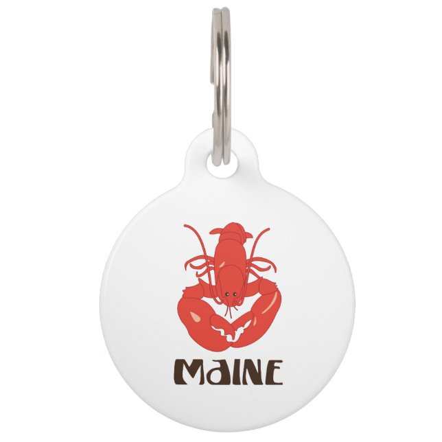 Placa Para Mascotas Langosta de Maine (Anverso)