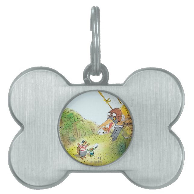 Placa Para Mascotas Las aventuras de Ted, de Ed y de Caroll (Frente)