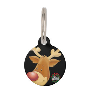 Placa Para Mascotas Las delicias de Rudolph
