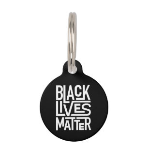 Placa Para Mascotas Las vidas negras importan Igualdad de derechos