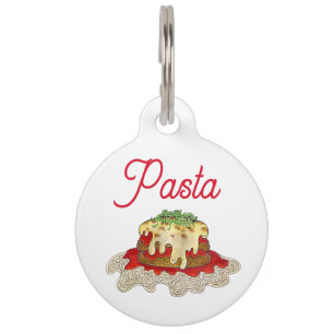 Placa Para Mascotas Lasagna Lasagna Pasta Italia Comida Italiana Ameri