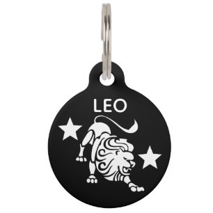 Placa Para Mascotas Leo
