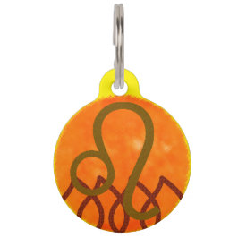 Placa Para Mascotas Leo