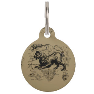 Placa Para Mascotas Leo Constellation Hevelius 1690 Julio23 - Agosto 2
