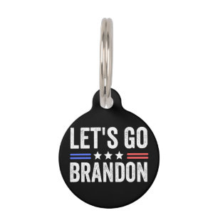 Placa Para Mascotas LET’S GO BRANDON Cardinal
