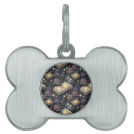 Placa Para Mascotas Libros Mágicos