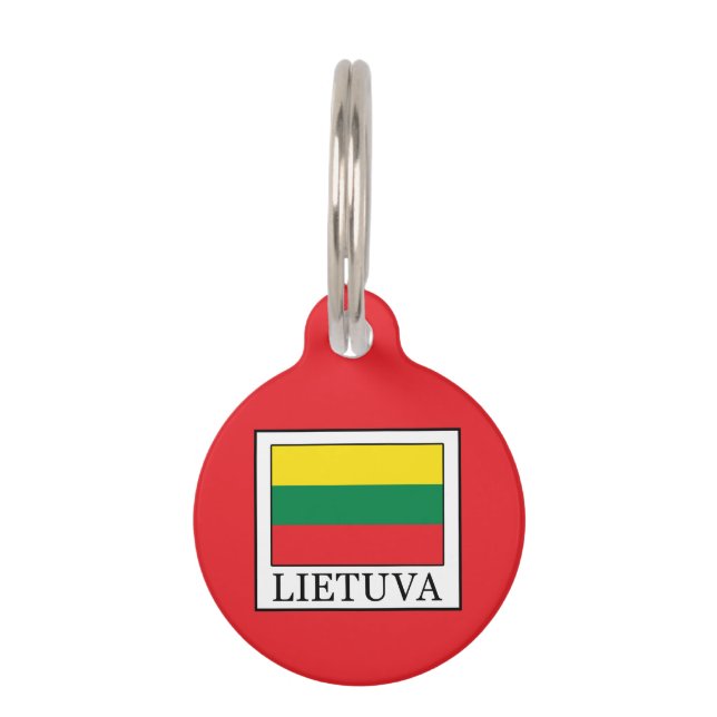 Placa Para Mascotas Lietuva (Anverso)
