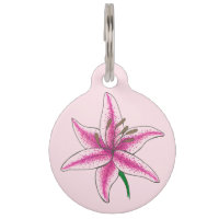 Lily Dog Flor Rosa Floral Lilies Lilly Garden