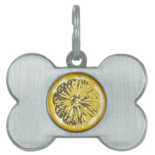 Placa Para Mascotas Limón