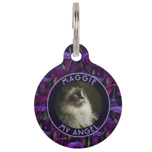 Placa Para Mascotas Lirios Calla Regalo de Perro Colorido