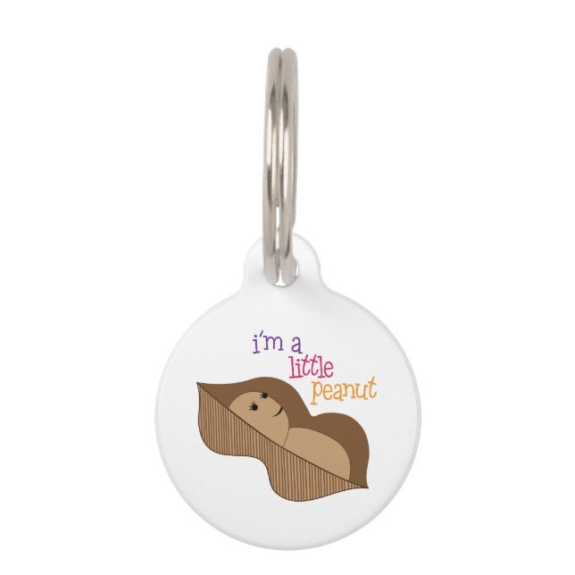 Placa Para Mascotas Little Peanut (Anverso)