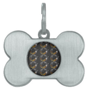 Placa Para Mascotas llanura de plátano