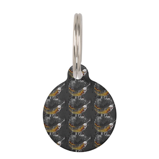 Placa Para Mascotas llanura de plátano (Anverso)