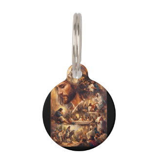 Placa Para Mascotas Llavero Inspirador Jesucristo – Religioso Sagrado